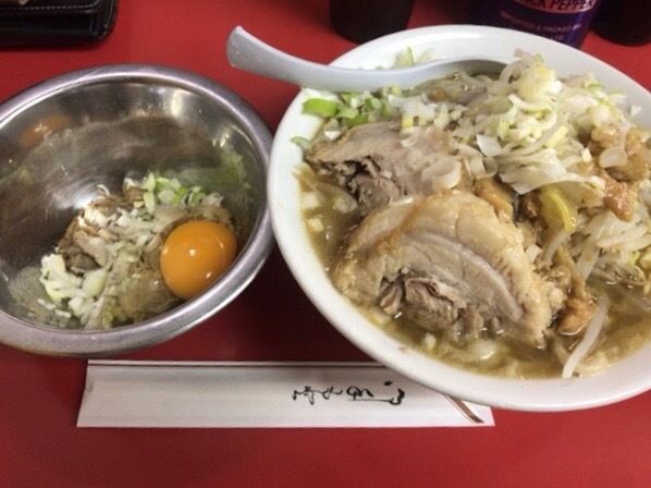 「ラーメン豚マシすき焼き780+120+100=1,000円」@ラーメン一心の写真