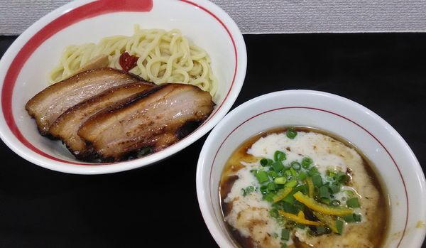 「[限定]鶏ポタつけ麺+チャーシュー」@自家製麺SHINの写真