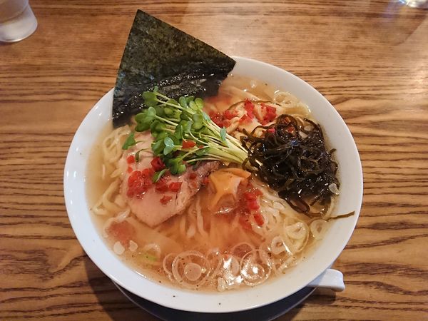 「限定メニュー 梅しおらーめん 870円」@手打ちラーメン 谷家の写真