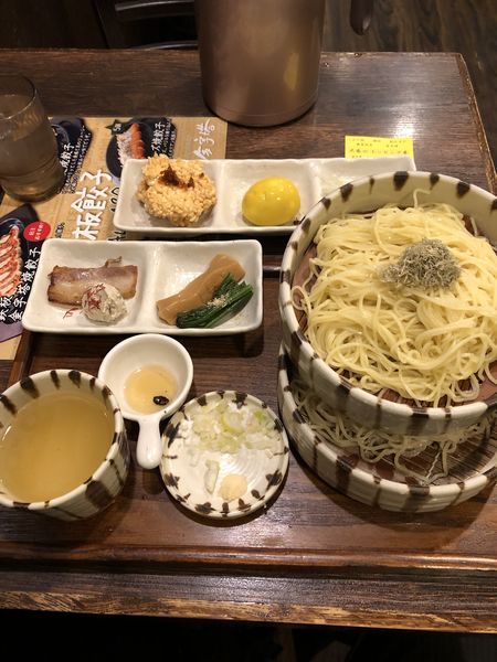 「特選塩つけそば1100円」@焙煎汐蕎麦処 金字塔の写真