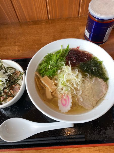 「塩ラーメン」@麦工房 かかしの写真