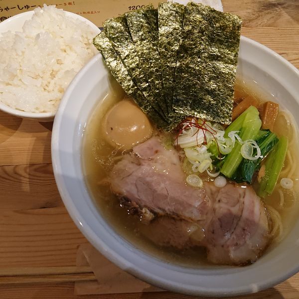 「しお〇特HANABI1150円、小ごはん100円」@らーめんHANABIの写真