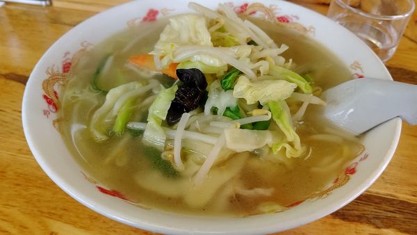 「タンメン600円」@手打ちらーめん 珍来 東所沢店の写真