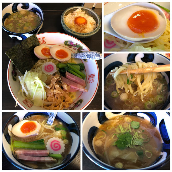「味玉つけ麺 950円 卵黄生姜めし 150円」@中華麺きなりの写真