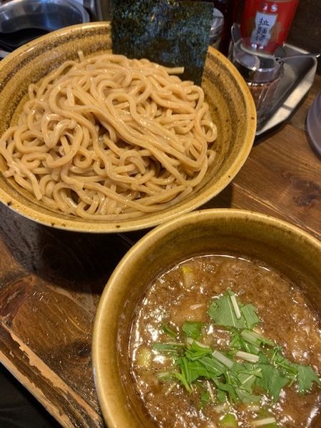 「べジポタつけ麺 790円　大盛50円」@二代目えん寺の写真