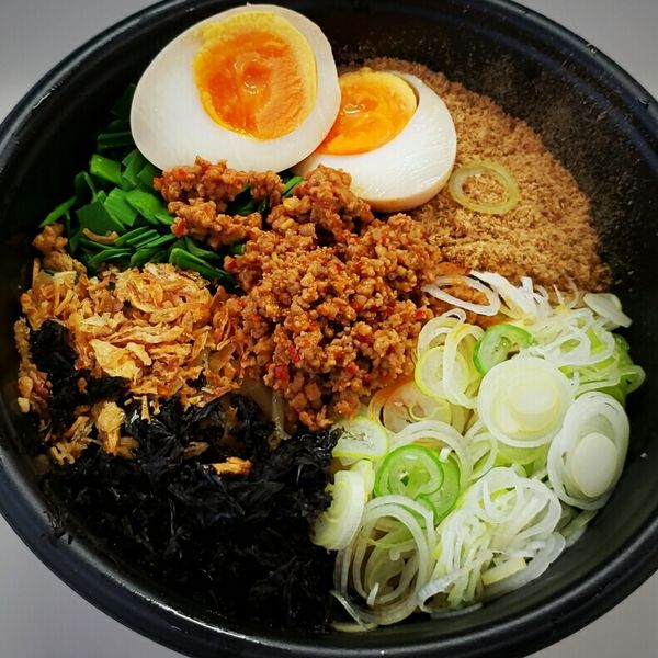 「【持帰り】台湾まぜそば ７５０円」@中華ソバ ハマダヤ 50号バイパス店の写真