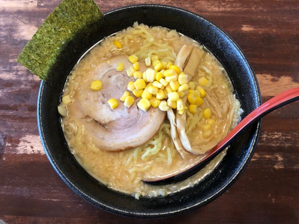 「味噌豚骨ラーメン（大）」@活力豚骨ラーメン 大成屋の写真