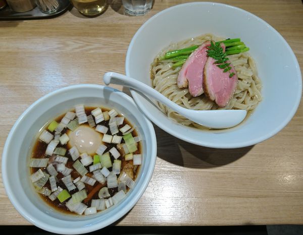 「淡麗鴨つけ麺＋味玉」@中華ソバ ビリケンの写真