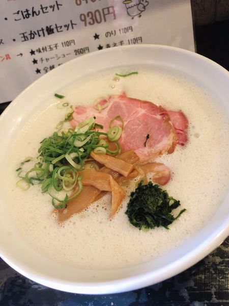 「鶏白湯煮干しそば」@鶏白湯そば まつ尾の写真