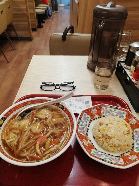 「広東麺セット　720円」@中華食堂 一番館 川崎店の写真