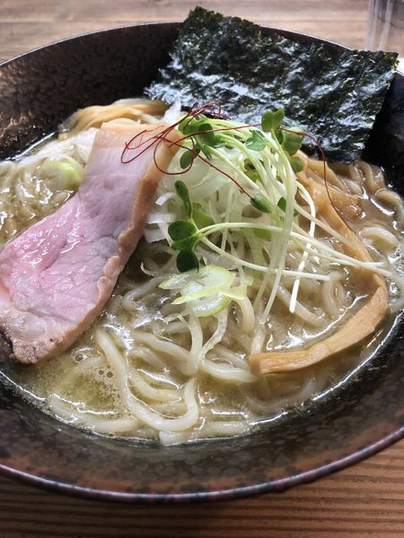 「濃厚牡蠣そば」@貝だしラーメン 貝ガラ屋の写真