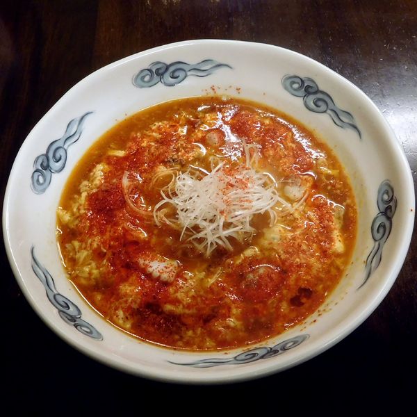 「ふゎふゎたまごの担々麺 辛め(2辛)（750円）」@中華料理 五十番の写真