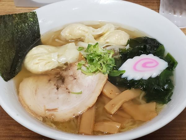 「鶏つくね塩ワンタン麺」@九州大分ラーメン 麺恋亭 中華街店の写真