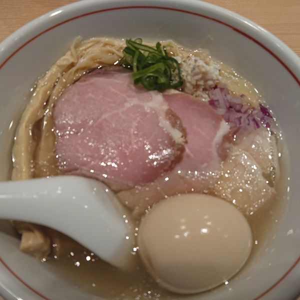「特製鯛塩らぁめん1000円、鯛茶漬200円、瓶ビール400円」@らぁ麺ふじ松 大船店の写真