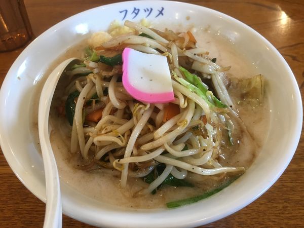 「濃厚タンメン（ﾆﾝﾆｸ ｼｮｳｶﾞ）」@極濃湯麺 フタツメ 貝沢店の写真