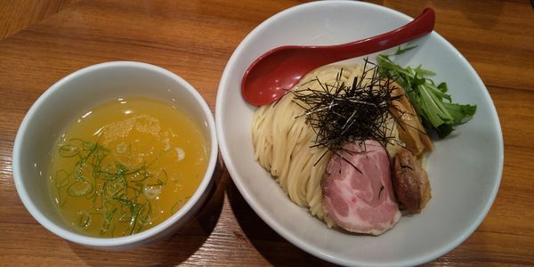 「香彩鶏だし塩つけ麺＋中盛」@麺屋 翔 御徒町店の写真