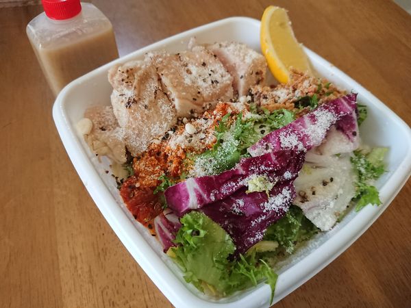 「【限定】アンチョビ・鶏・サラダ麺 750円(テイクアウト)」@らーめん カッパハウスの写真