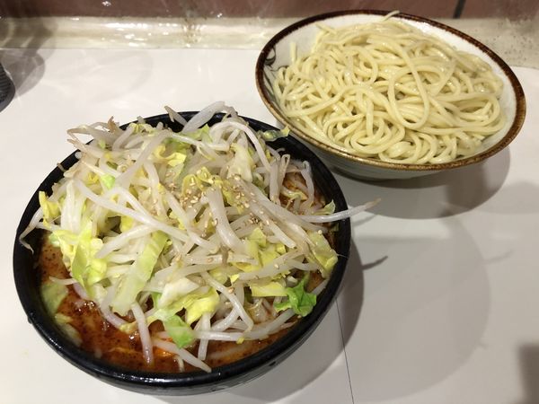 「もり野菜（麺カタメ）890円 坦坦50円」@所沢大勝軒の写真