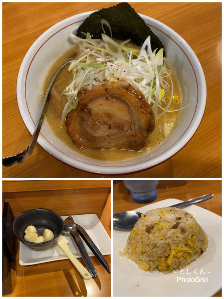 「味噌ラーメン（半チャーハン無料）」@大古洞の写真