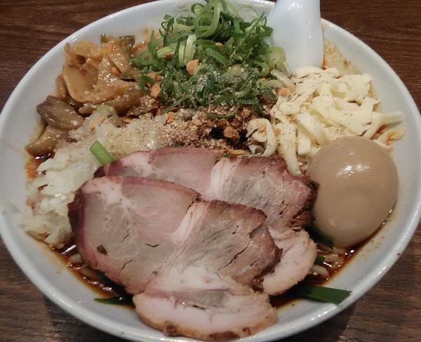 「[限定]うめや式担担混ぜそば+特製」@中華そば うめやの写真