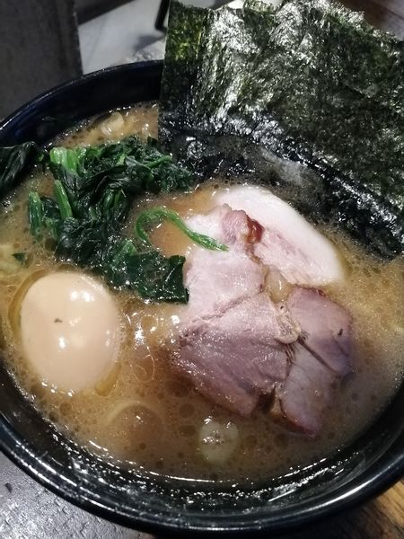 「ラーメン　海苔　半ライス」@家系ラーメン クックらの写真