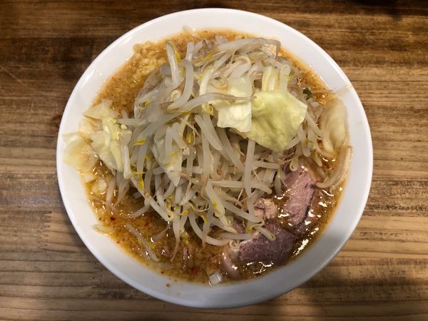 「（辛）火山ラーメン 中盛200g」@ラーメン 大高山の写真