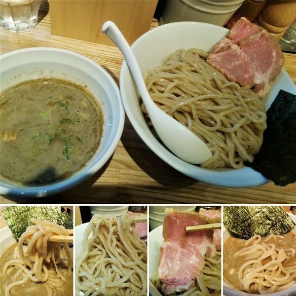 「濃厚煮干つけ麺(大盛)　1000円」@らーめん 改の写真