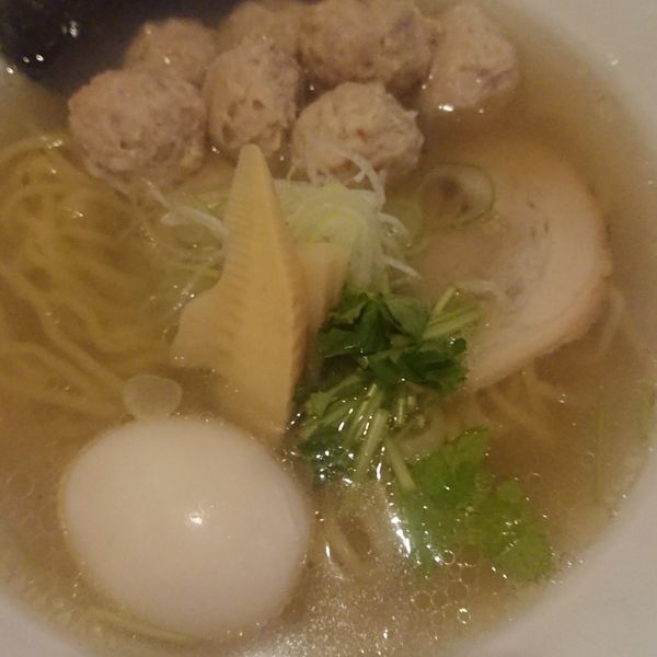 「端麗そば＋つくね」@麺匠 清兵衛の写真