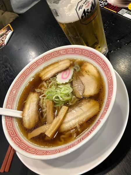 「中華そば＋黄金の水＋餃子」@幸楽苑 鹿沼店の写真