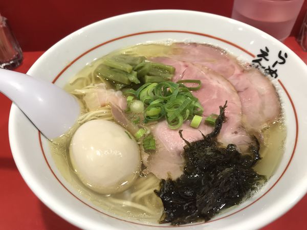 「塩チャーシュー 味玉  大盛」@らーめん えんやの写真