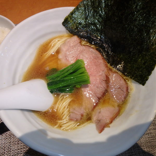 「あっちゃんの家系ラーメンライス付900円他」@柴崎亭の写真