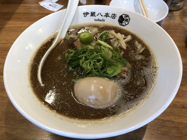 「伊蔵八の中華そば+味玉+豚ネギ+ビール」@中華そば つけそば 伊蔵八 本店の写真
