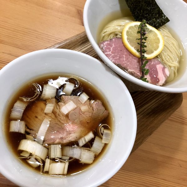 「昆布水醤油つけそば￥900」@アメノオトの写真