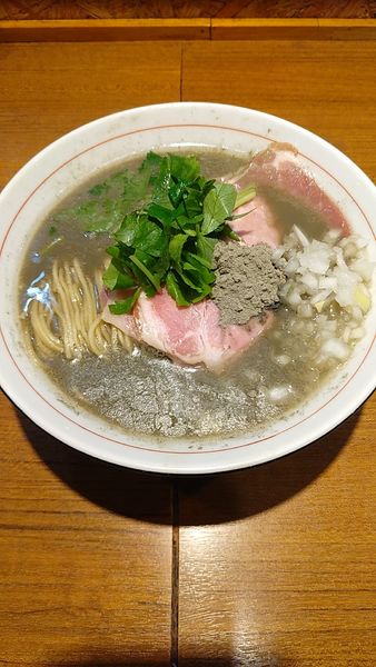 「(限定)背黒の煮干しそば」@寿製麺よしかわ 川越店の写真