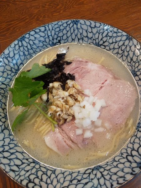 「真鯛の荒焚き潮SOBA850円ライス100円」@拉麺 イチバノナカの写真