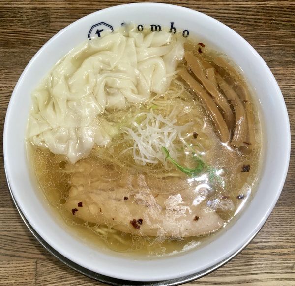 「サッポロラガービール赤星 中瓶＋三品盛→汐の旨味ソバ＋皮雲呑」@Tomboの写真