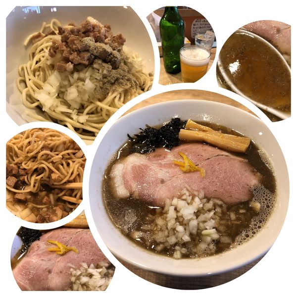 「煮干し中華そば780円＋ﾊｰﾄﾗﾝﾄﾞ」@麺屋らんまるの写真