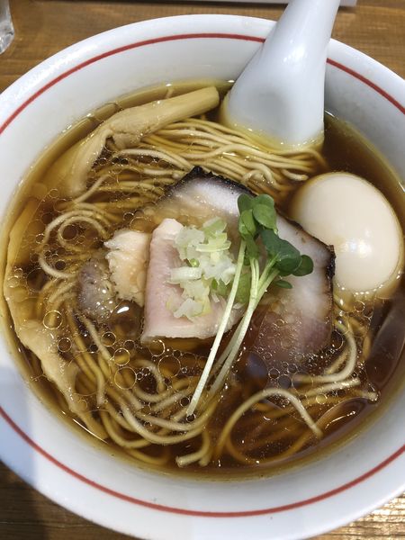 「軍鶏そば＋味玉」@麺尊 RAGEの写真