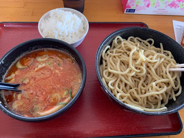 「辛味噌つけ麺」@中華そばつけ麺 魚介の達人 久兵衛 取手店の写真