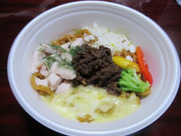 「カレーまぜそば（８５０円）テイクアウト」@麺匠 ことぶきの写真