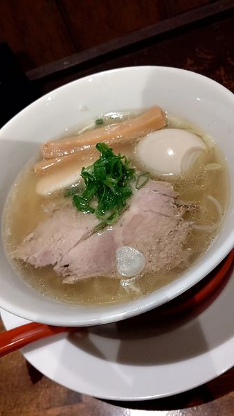「ラーメン（塩・細麺）750円」@麺屋 食べいろの写真