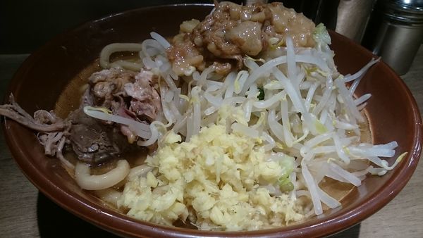 「大・柔らかめ・しょうが(ヤサイアブラ)￥９５０」@MEN YARD FIGHTの写真