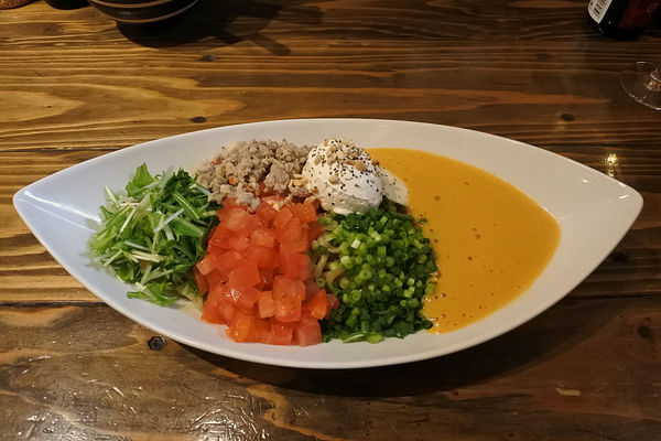 「オマール海老と豆乳の汁なし担々麺￥９５０」@麺屋はやぶさの写真