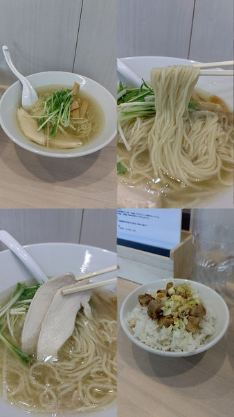 「『鶏塩らーめん+ミニチャーシュー丼(¥1000)』」@神也 kaminariの写真