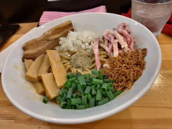 「【夜の部限定】まぜそば」@煮干らーめん 川むらの写真