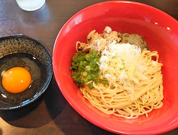 「煮干し玉250 生卵60 ※サイドメニュー 単品注文不可」@つけめん・らーめん活龍 境店の写真