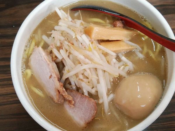 「味噌ラーメン（野菜普通）＋味玉」@味噌麺処 花道庵の写真