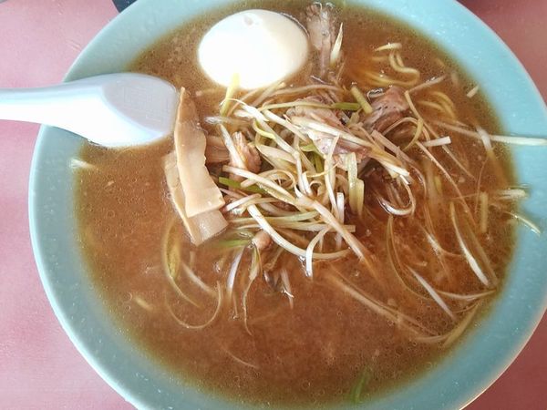 「ネギ味噌ラーメン＋ゆで玉子」@ラーメンショップ 宝店の写真