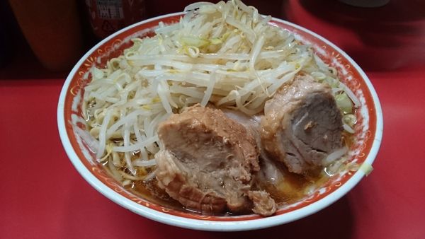 「麺増し・大・カタカタ(ヤサイマシカラメ)￥７５０」@ラーメン二郎 上野毛店の写真