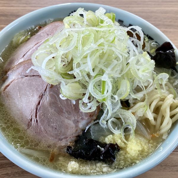 「チャーシュータンメン（ニンニク少なめ・ネギ・ショウガ）」@飯村製作所の写真